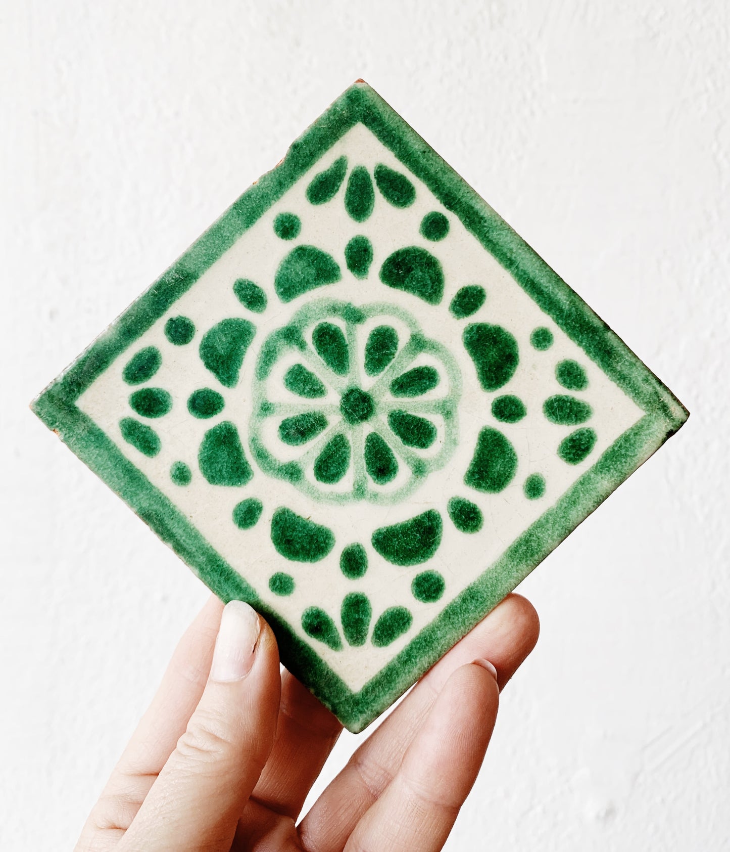 Vintage Hand Painted Mexican Tiles