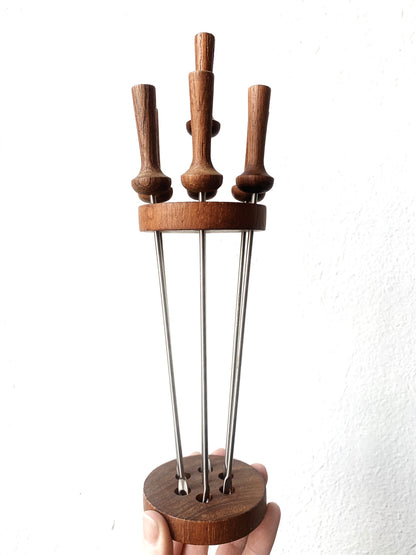 Mid Century Fondue Fork Set