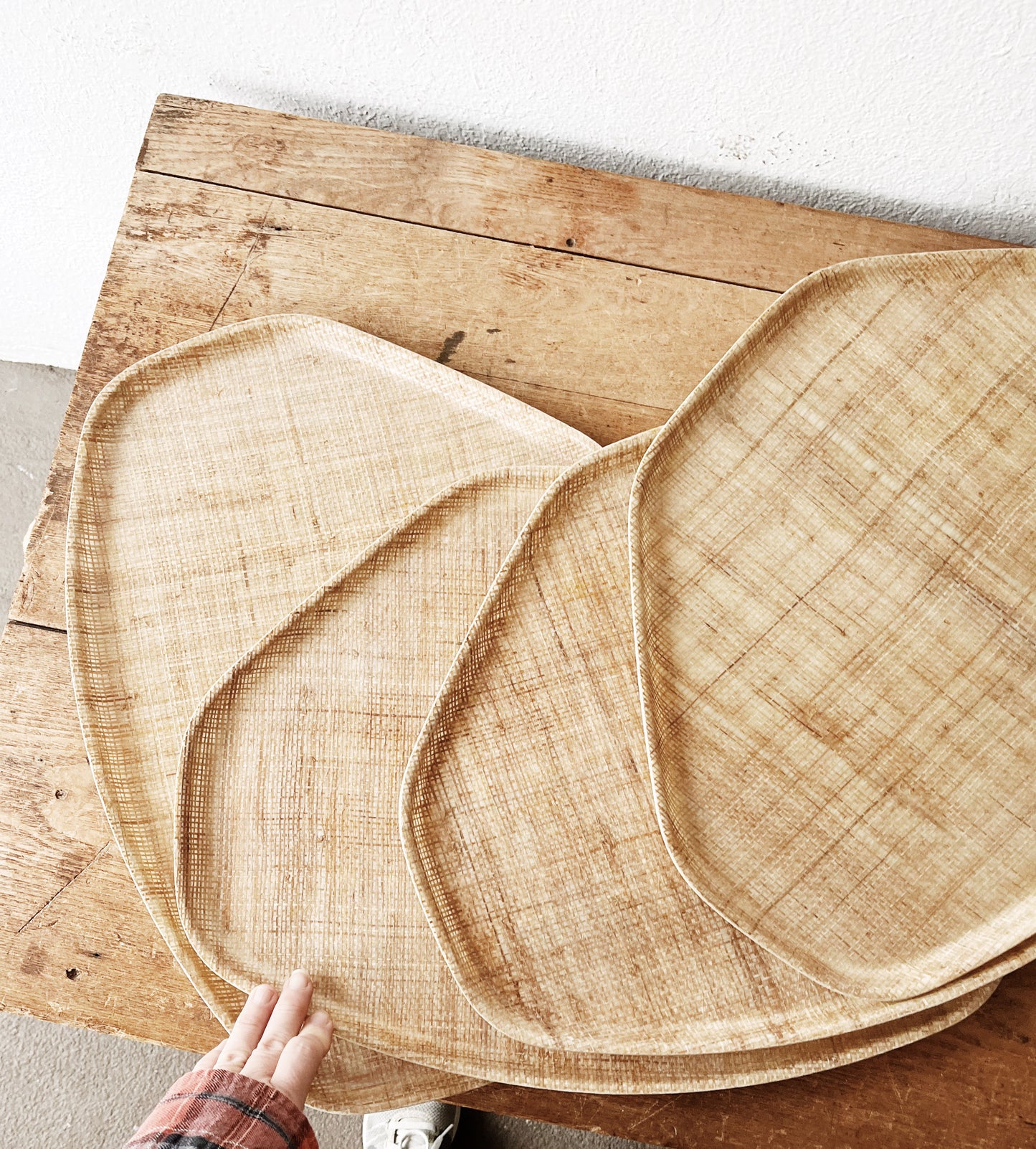 Large Vintage Melamine Tray