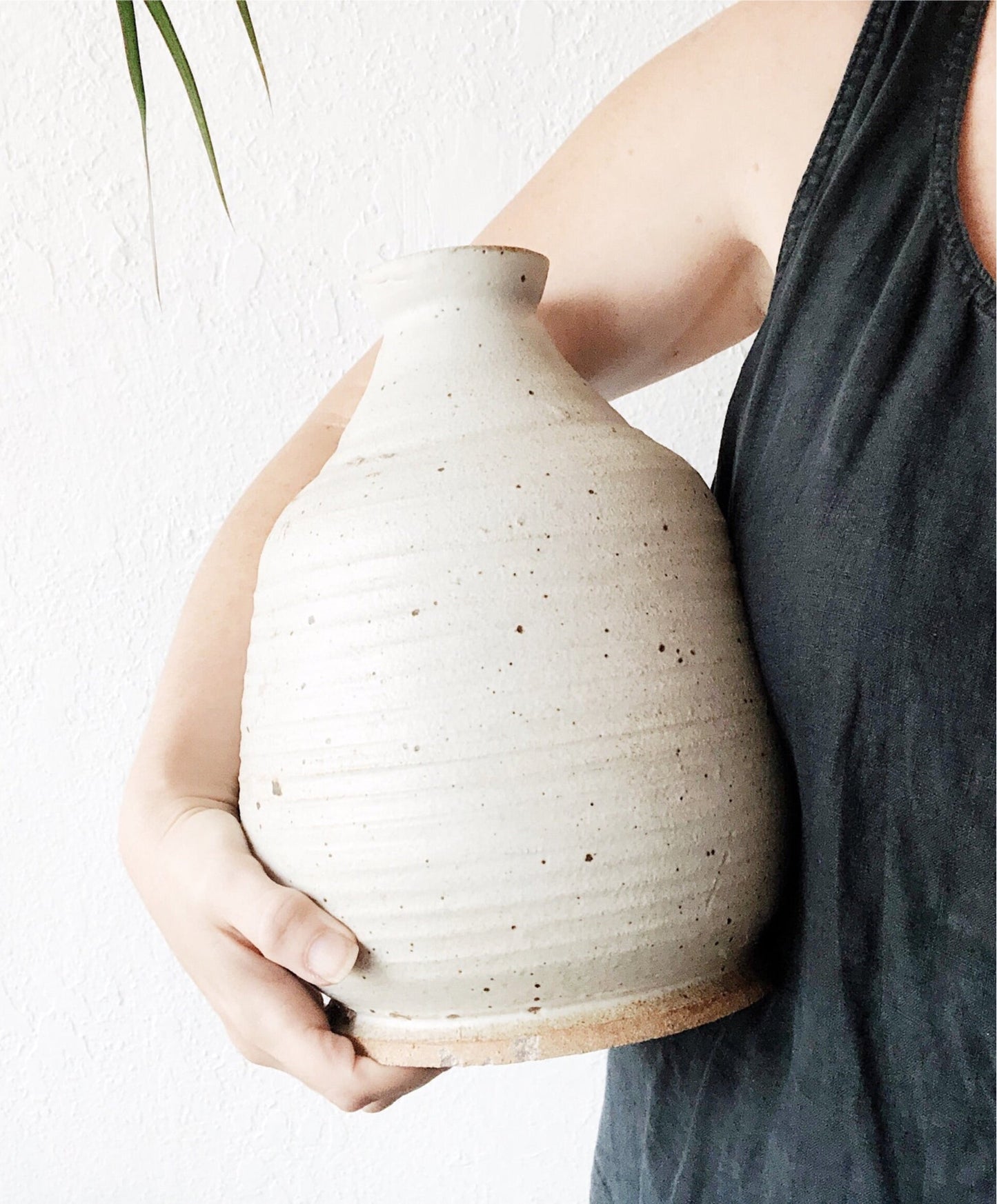 Large Vintage Matte Pottery Vase