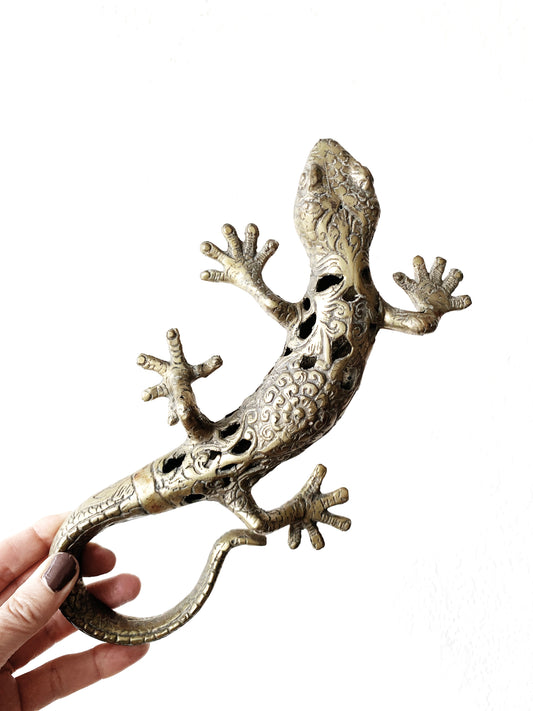 Vintage Brass Lizard