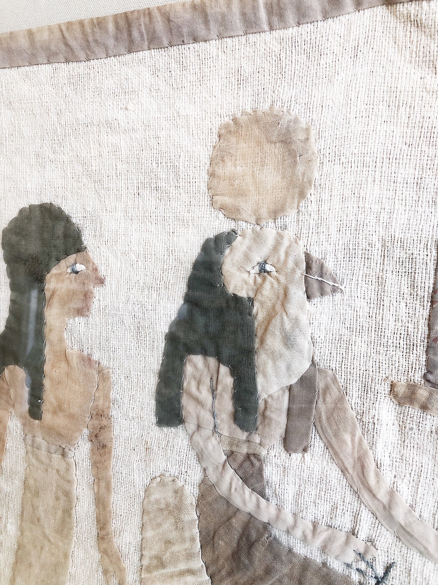 Vintage Art Deco Egyptian Revival Tapestry