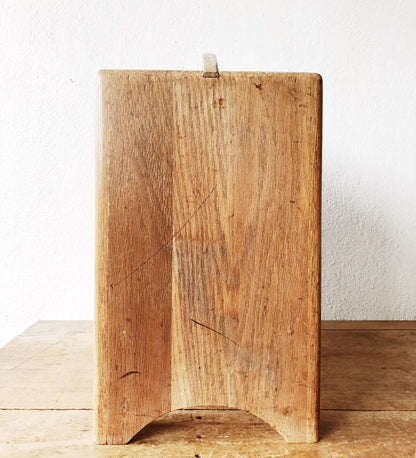 Chunky Blond Wood Record Rack