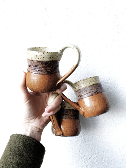 Trio Of Handmade Mugs