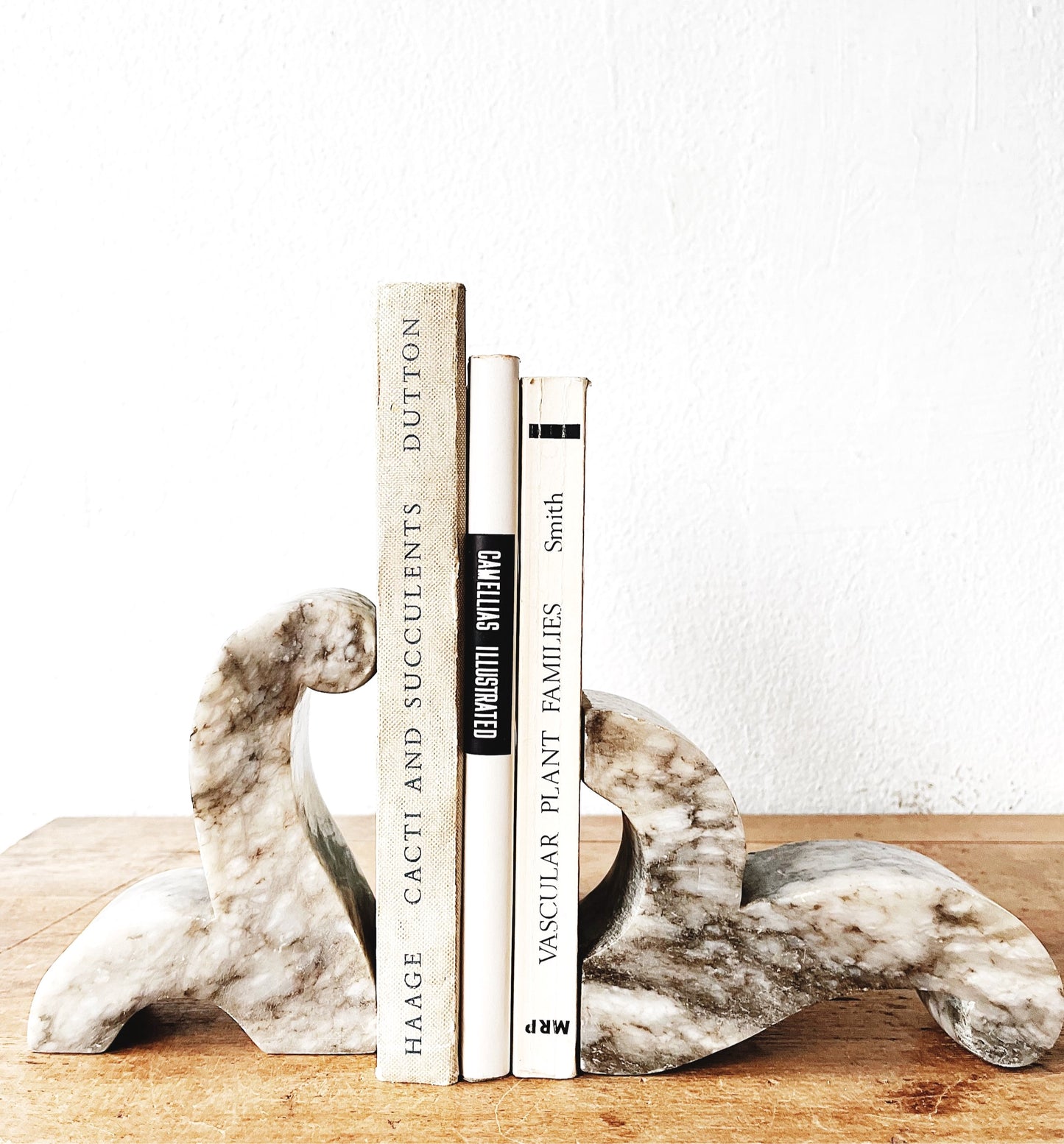 Mid Century Marble Bookends