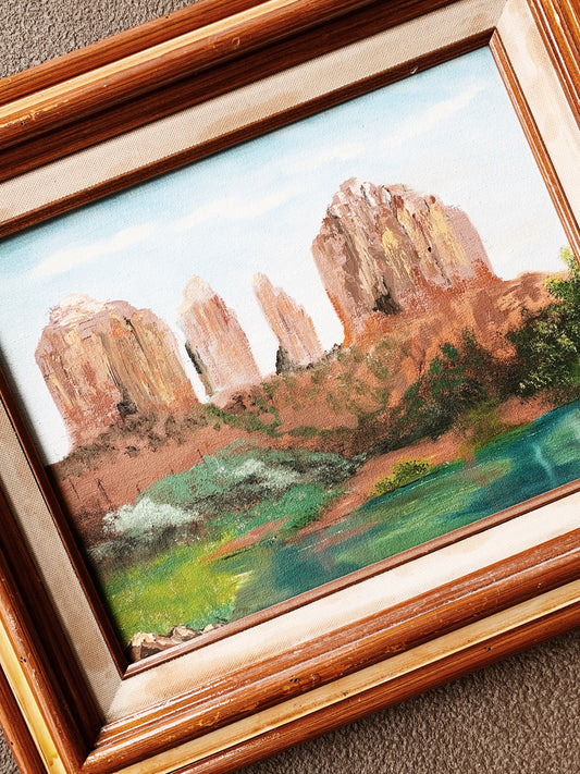 Vintage Framed Landscape