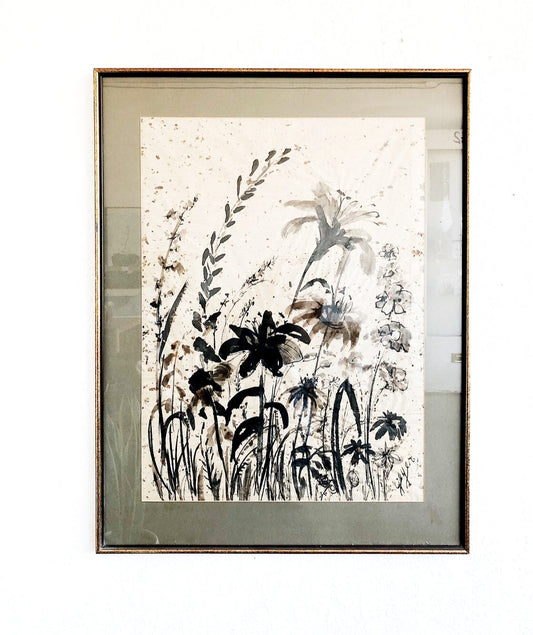 Large Original India Ink Painting