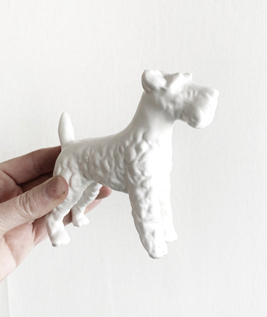 Schnauzer Porcelain Figurine