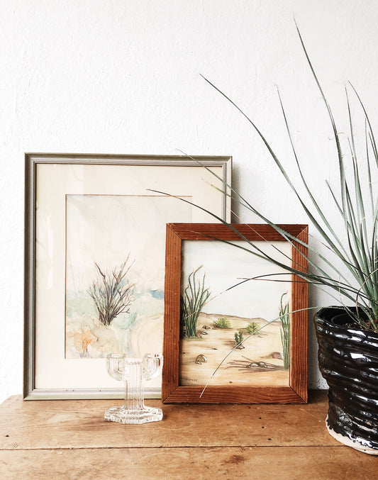 Vintage Desert Landscape