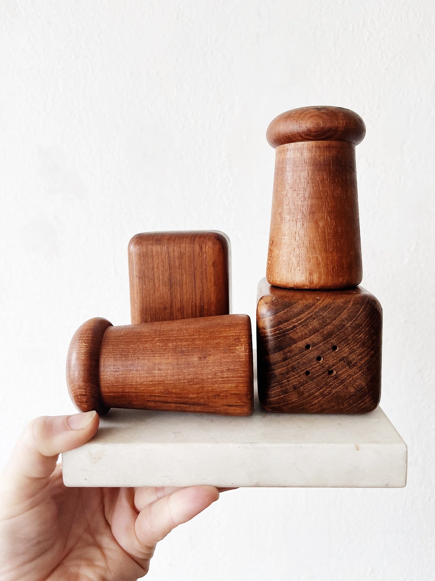 Danish Modern Teak Shakers