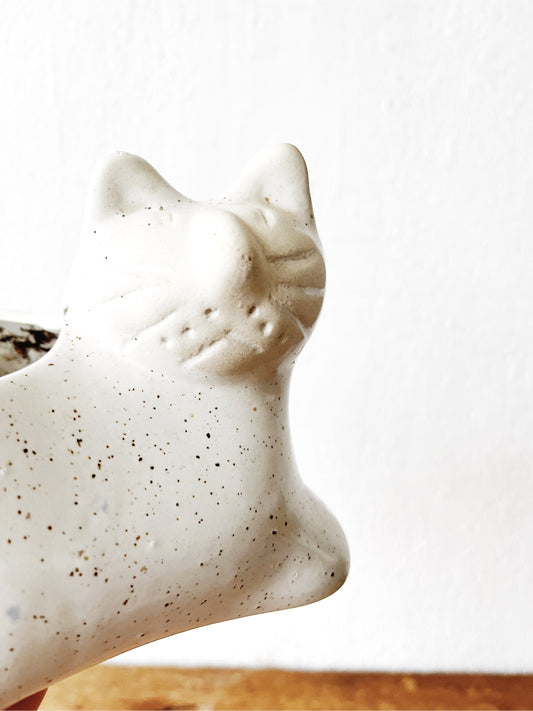 Vintage Ceramic Kitty Planter