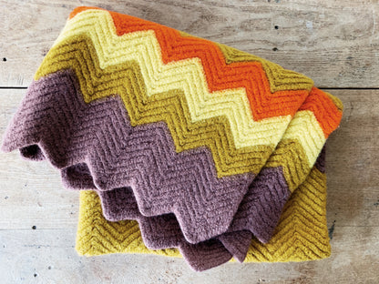 Wool Crochet Lap Blanket