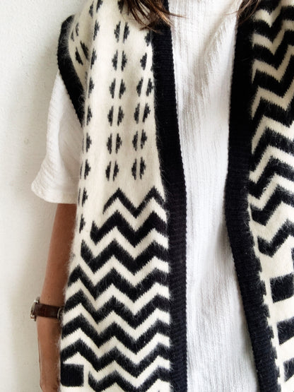 Vintage Long Angora Sweater Vest