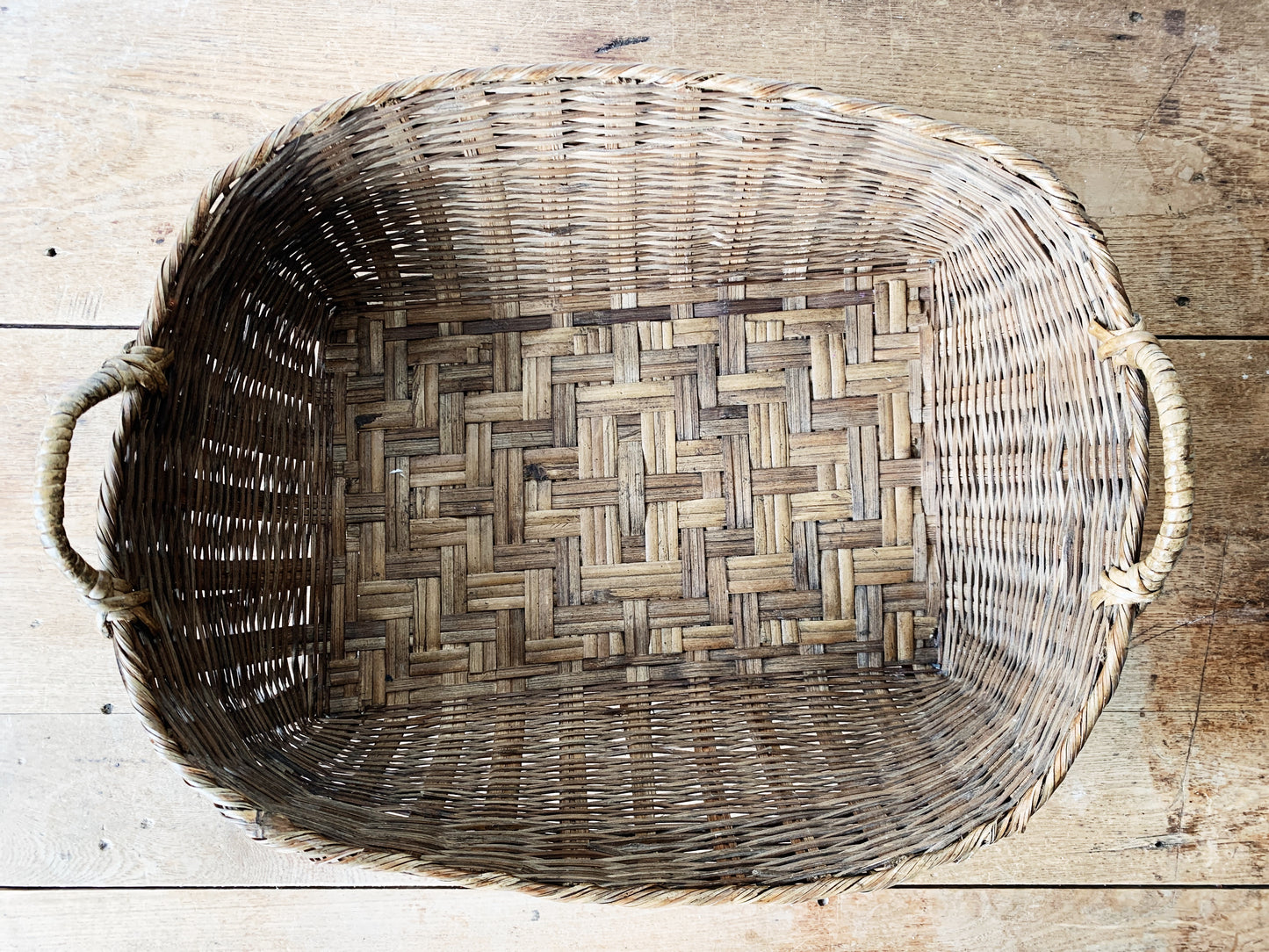 Vintage Shallow Basket