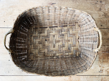 Vintage Shallow Basket