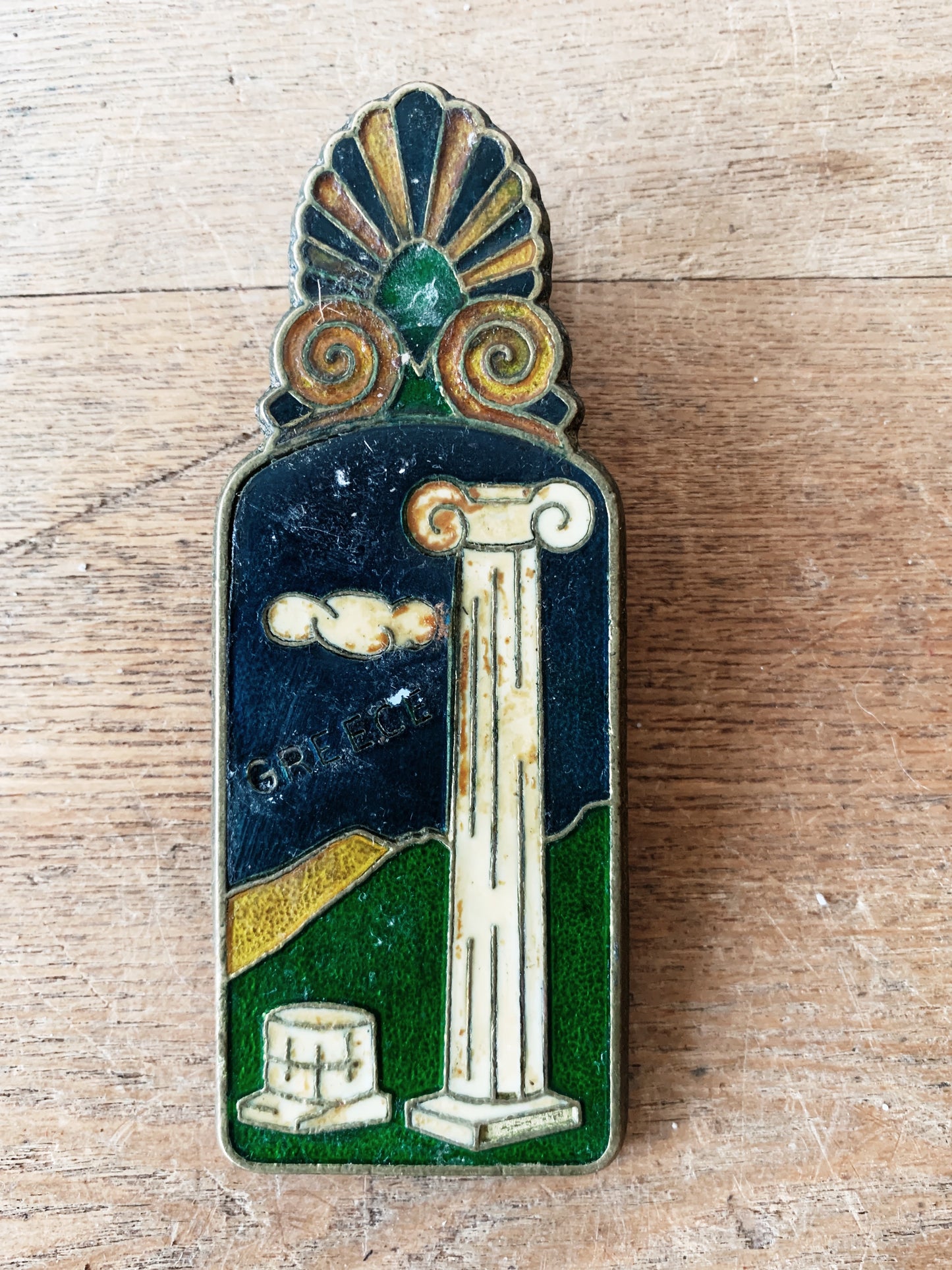 Antique Cloisonné Clip Greece