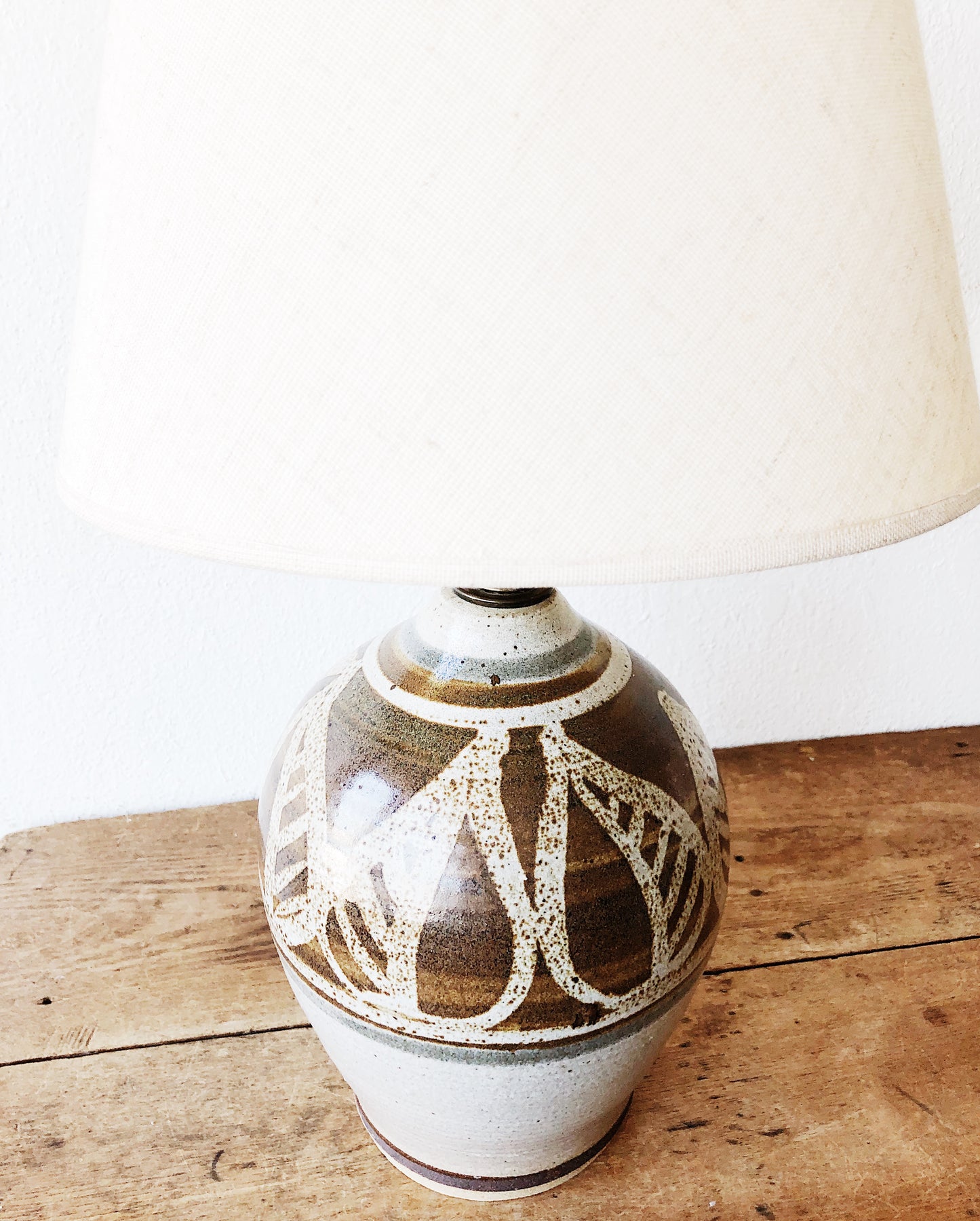 Vintage Stoneware Lamp