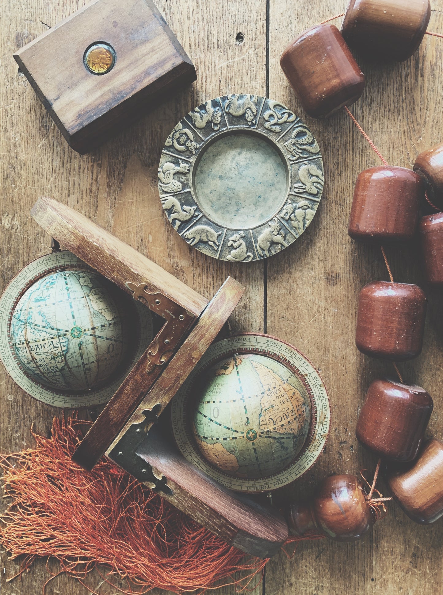 Vintage Extra Large Wood Mala Beads