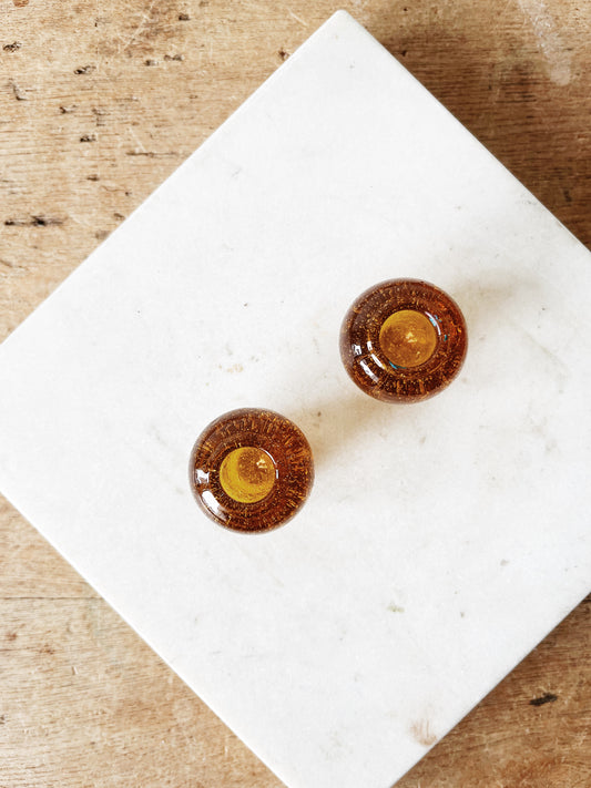 Petite Glass Candleholders