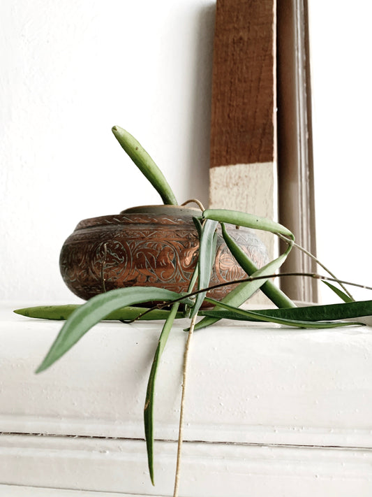 Vintage Incised Copper Pot