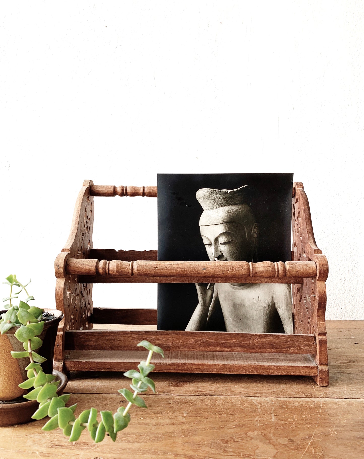 Vintage Wood Display Rack