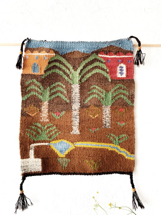 Vintage Wool Handwoven Wall Hanging