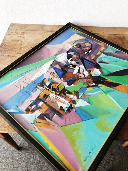 Vintage Modernist Landscape Painting