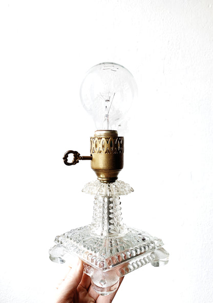 Vintage Cut Glass Lamp