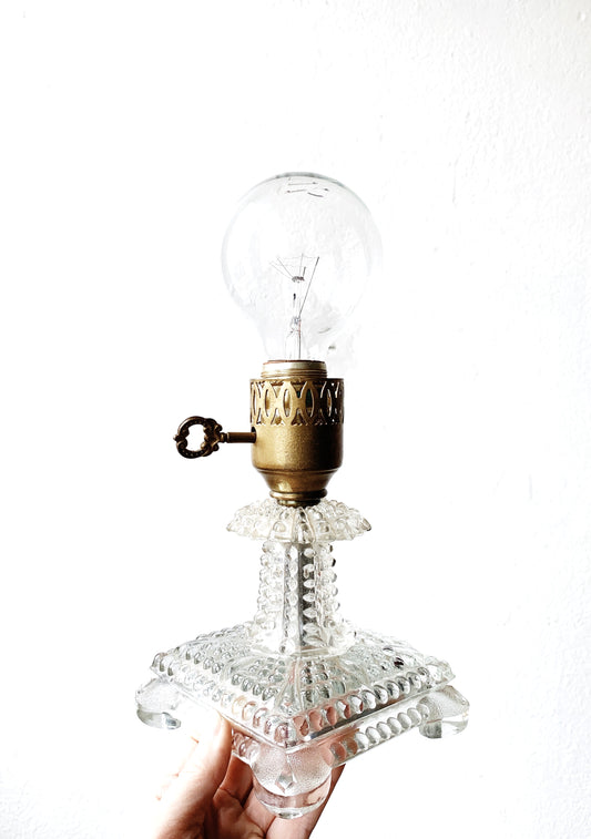 Vintage Cut Glass Lamp
