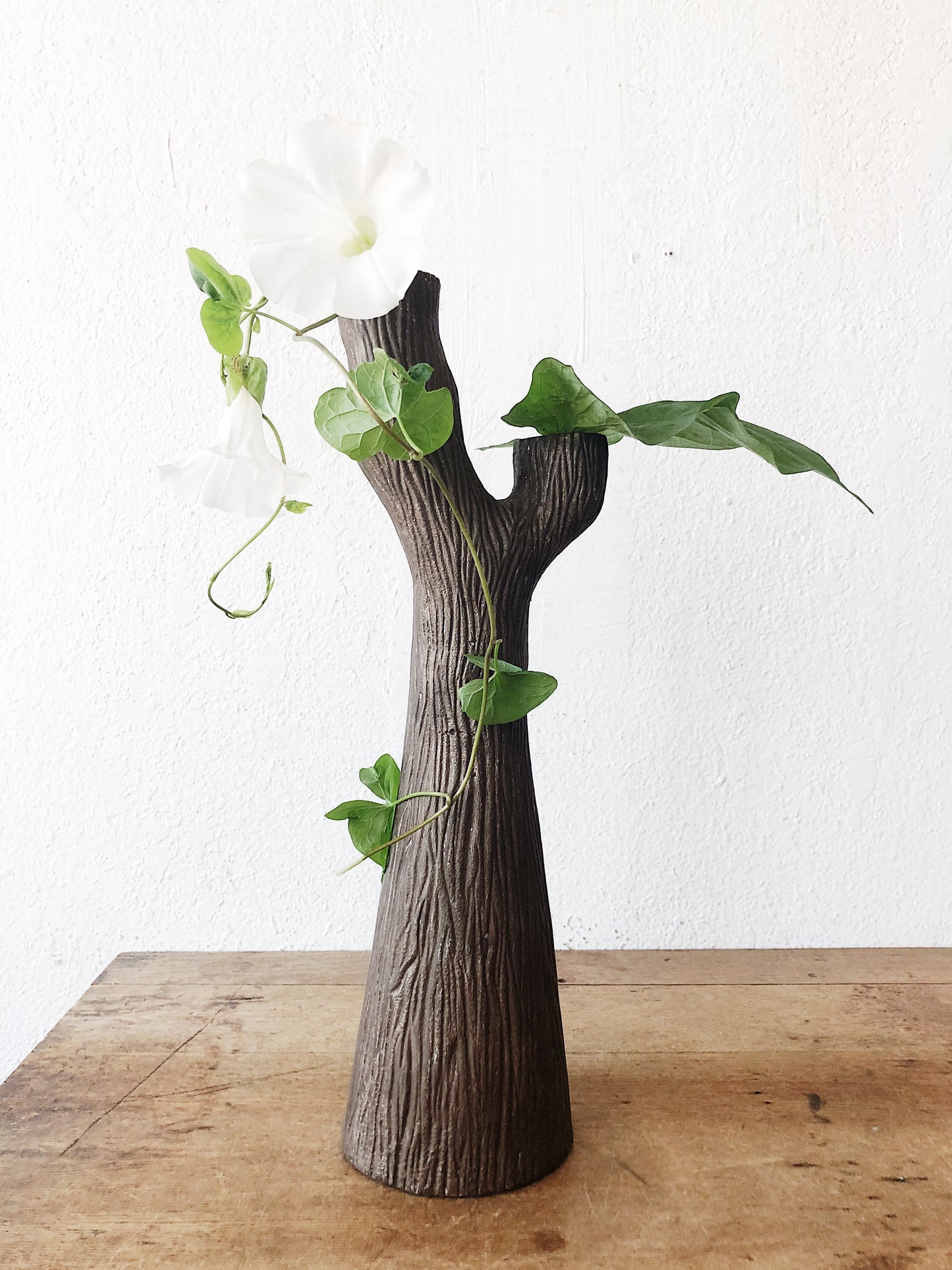 Vintage Faux Bois Vase