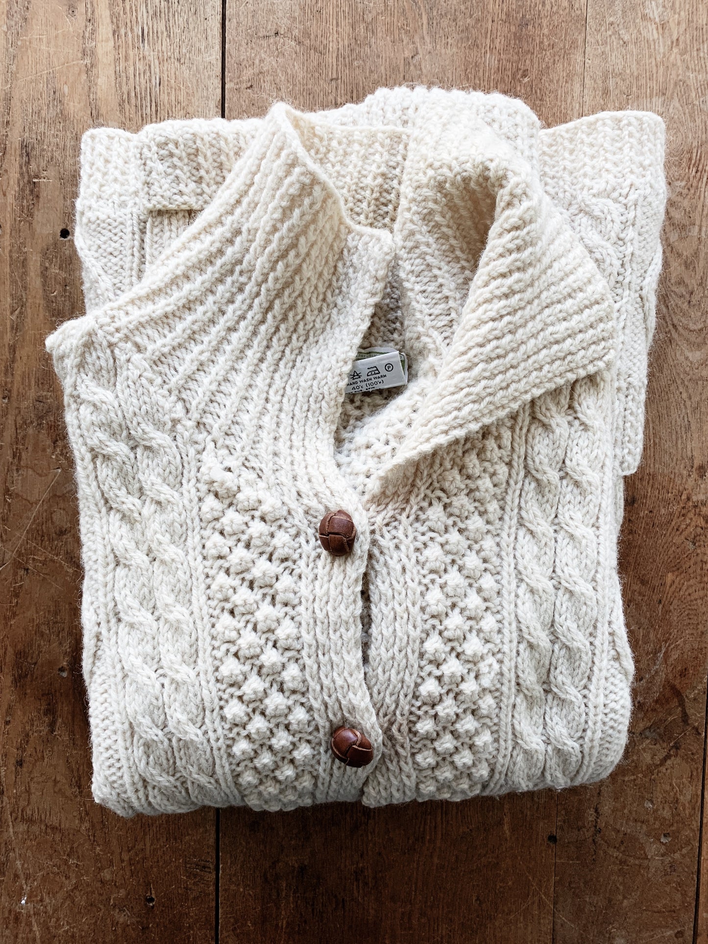 Vintage Wool Fisherman Sweater