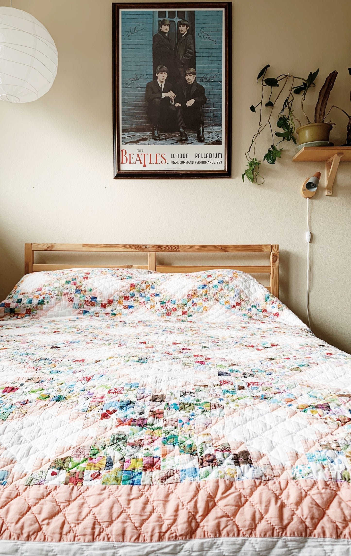 Vintage Cotton Patchwork Quilt