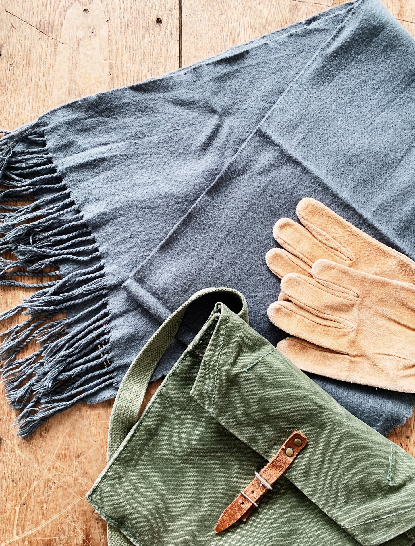 Grey Cashmere Scarf