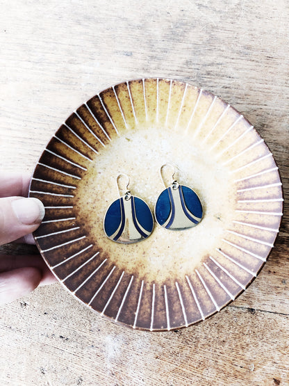 Vintage Laurel Burch Enamel Earrings