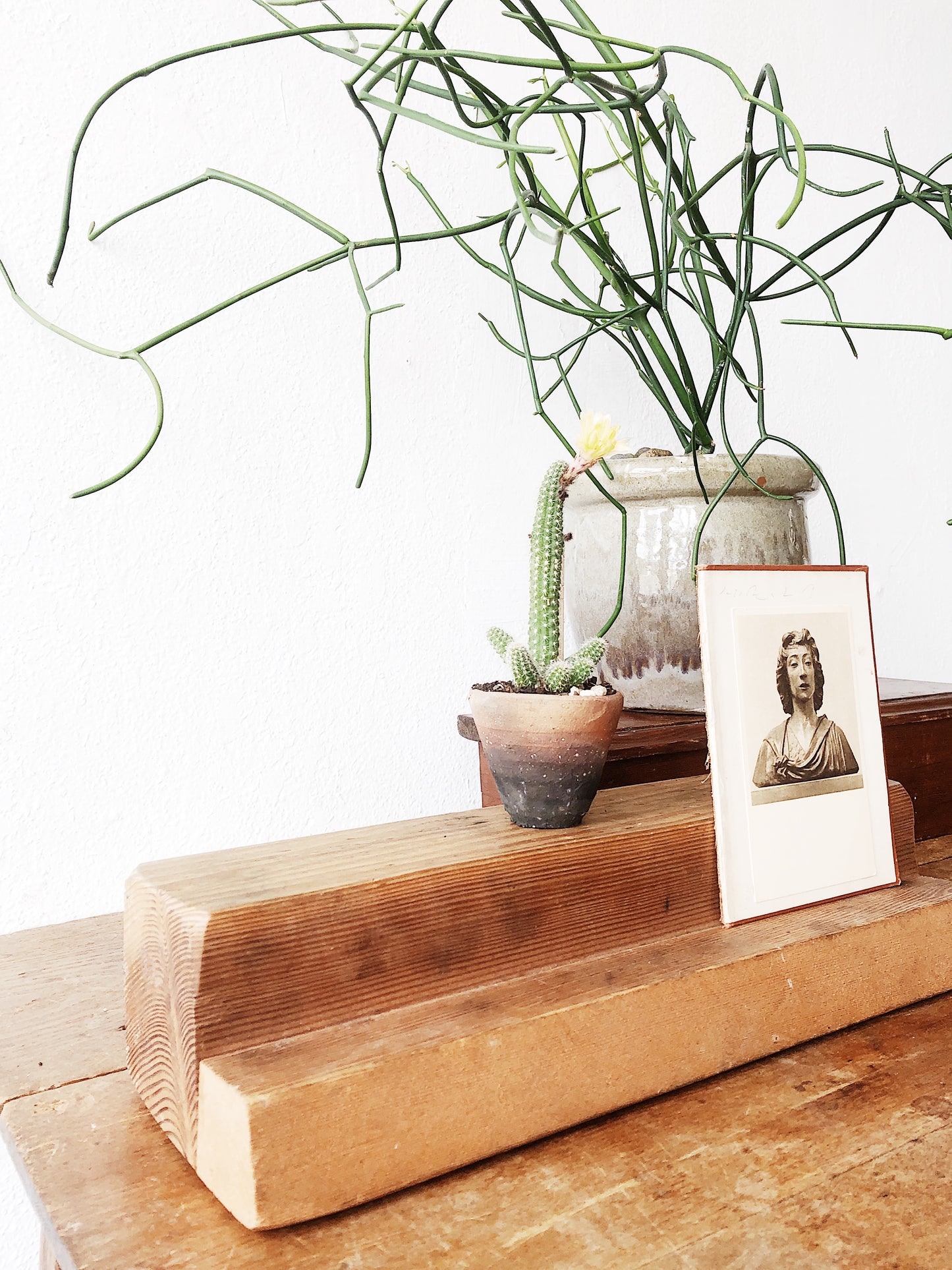 Vintage Wood Display Shelf
