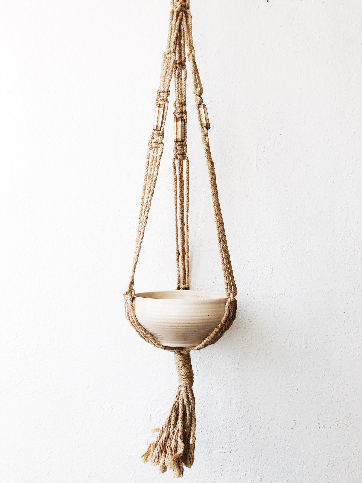 Vintage Macramé with Clay Pot