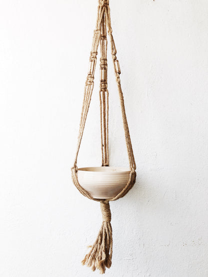 Vintage Macramé with Clay Pot