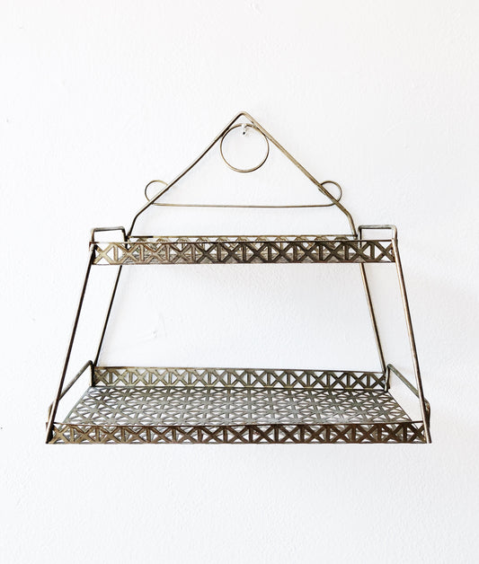 Vintage Mid Century Mesh Shelf