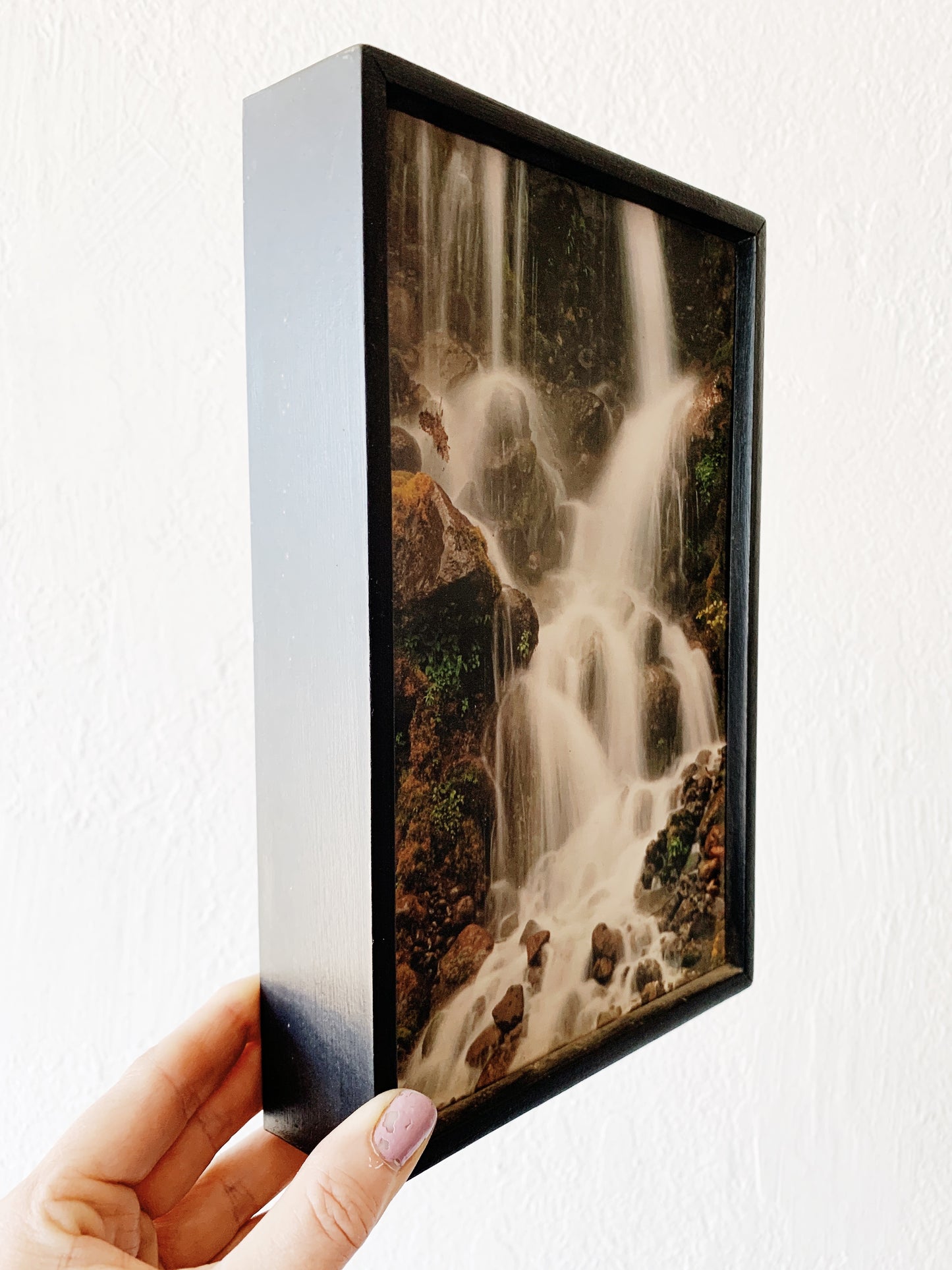 Vintage Magical Waterfall Art in Box Frame