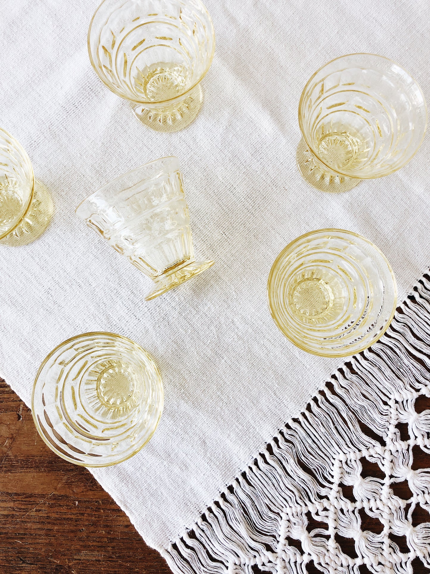 Vintage Pressed Glass Set