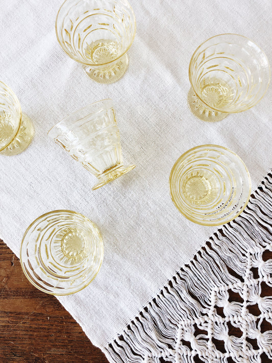 Vintage Pressed Glass Set