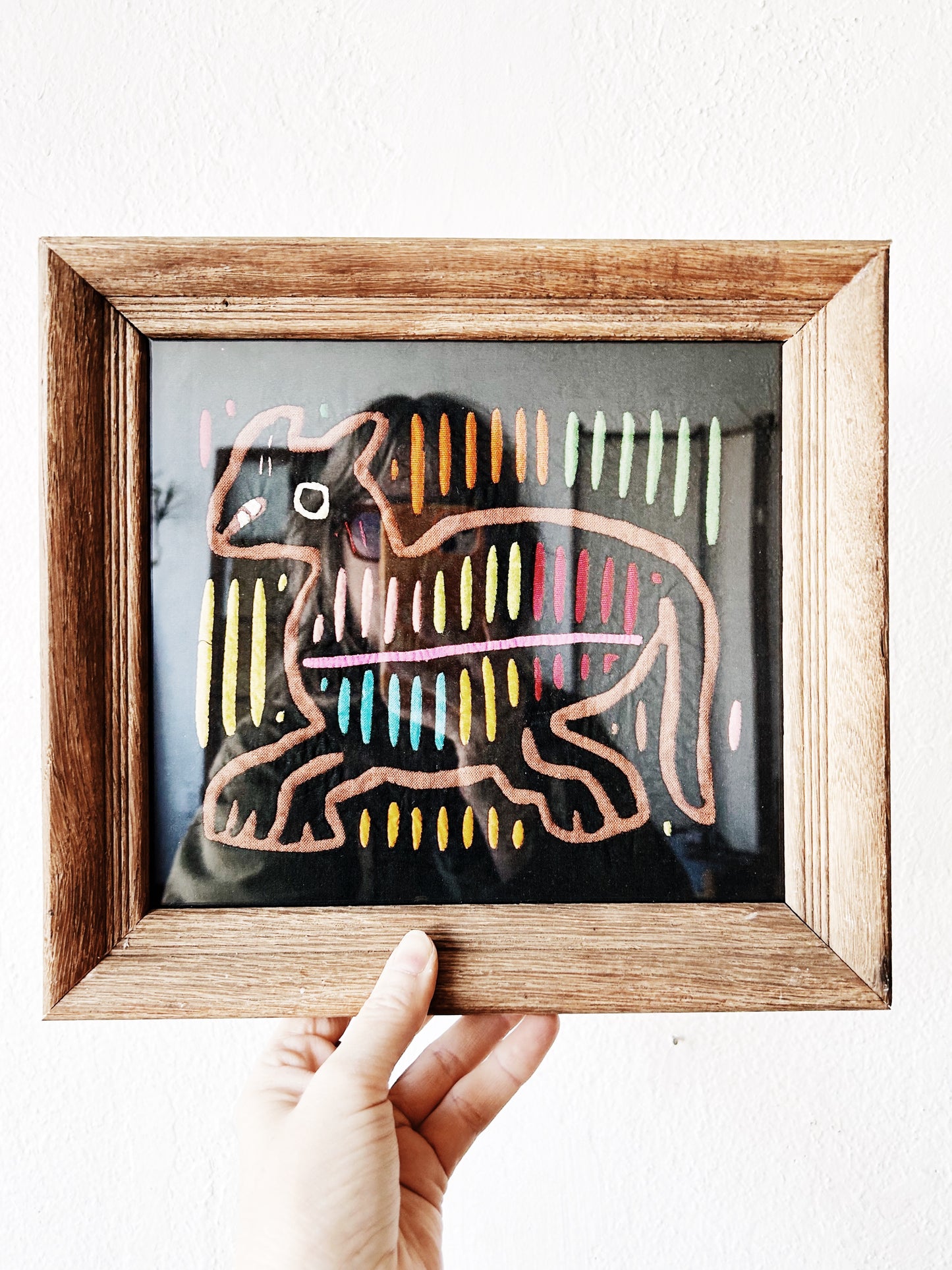 Vintage Framed Mola Textile