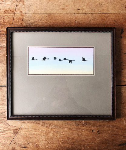Vintage Original Flying Geese Artwork