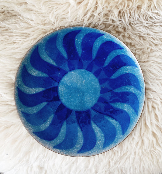 Vintage Anne Marie Davidson Enamel Dish