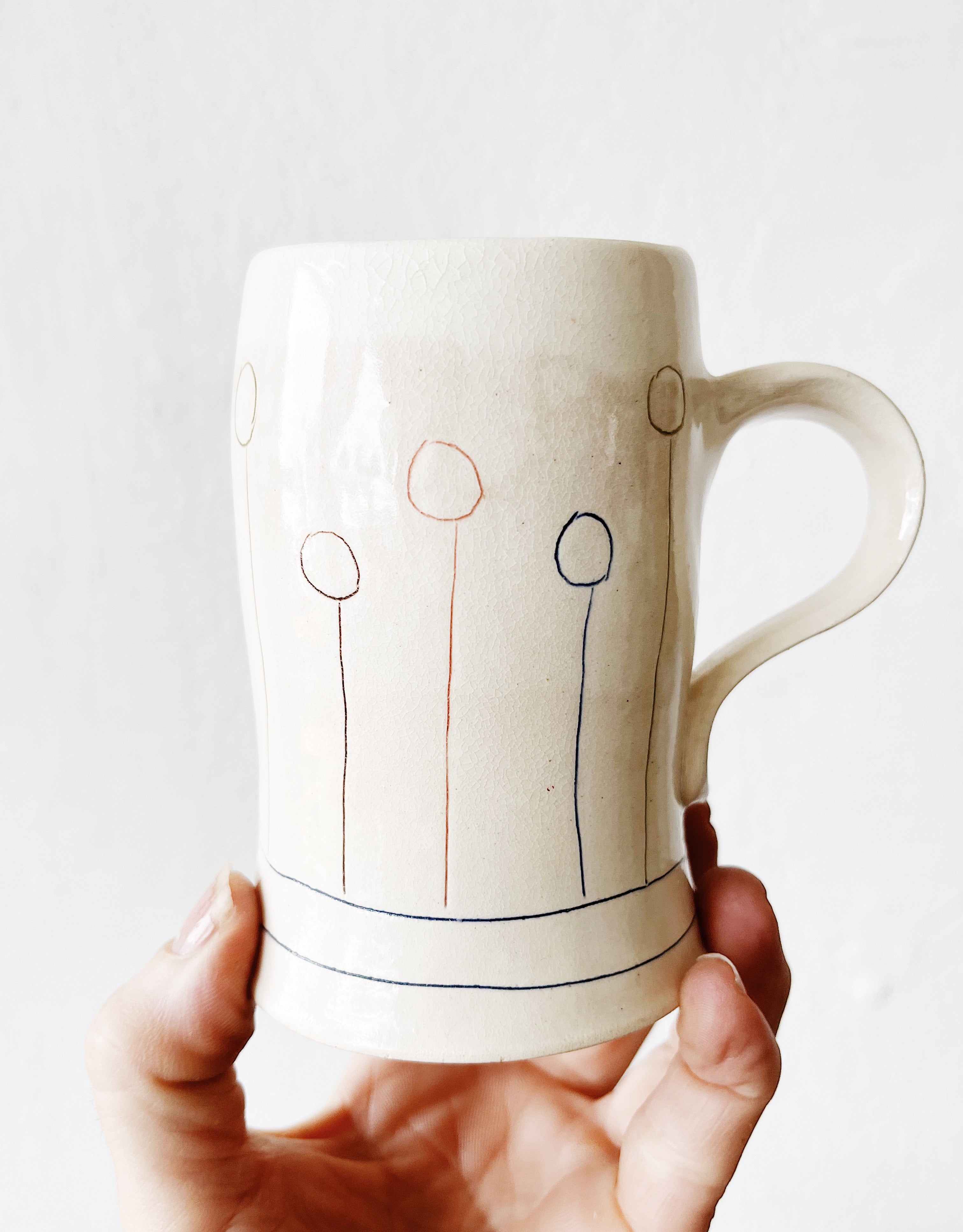 Handmade Stoneware Mug - Thumbnail 3
