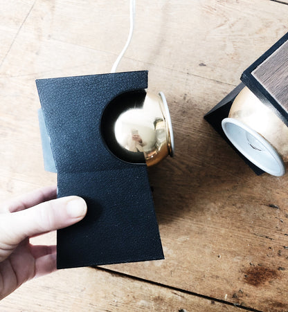 RESERVED Vintage Eyeball Spotlight Sconce