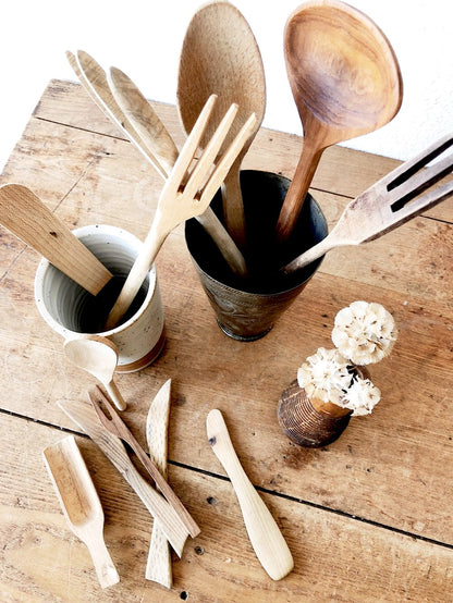 Collection of Vintage Wooden Utensils