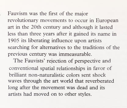 Vintage Matisse Art Book