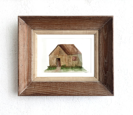 Original Vintage Framed Watercolor Painting