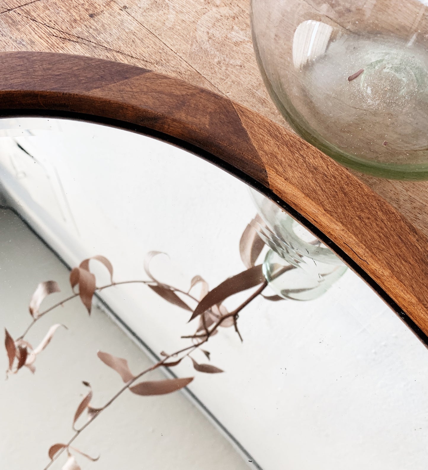 Antique Oval Beveled Mirror